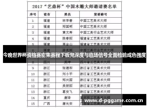 今晚世界杯资格赛密集赛程下板凳深度与临场信号全面检验成色强度 今晚世界杯资格赛密集赛程下板凳深度与临场信号全面检验成色强度